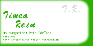 timea rein business card